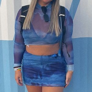 EDIKTED Mesh two piece set